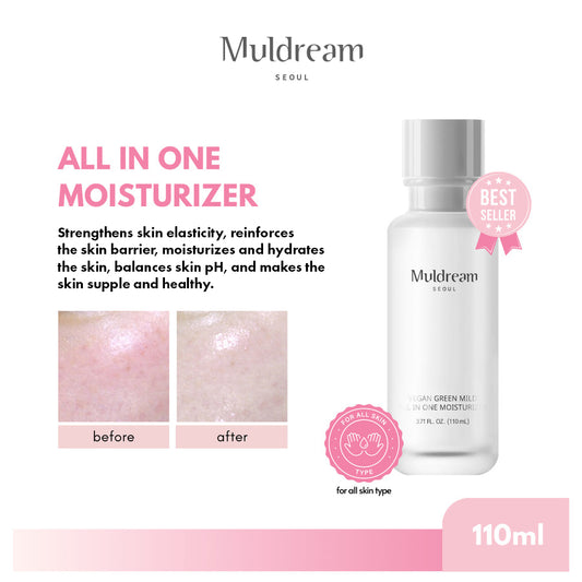 Muldream Vegan Green Mild All-in-One Moisturizer (Pink) 110ml