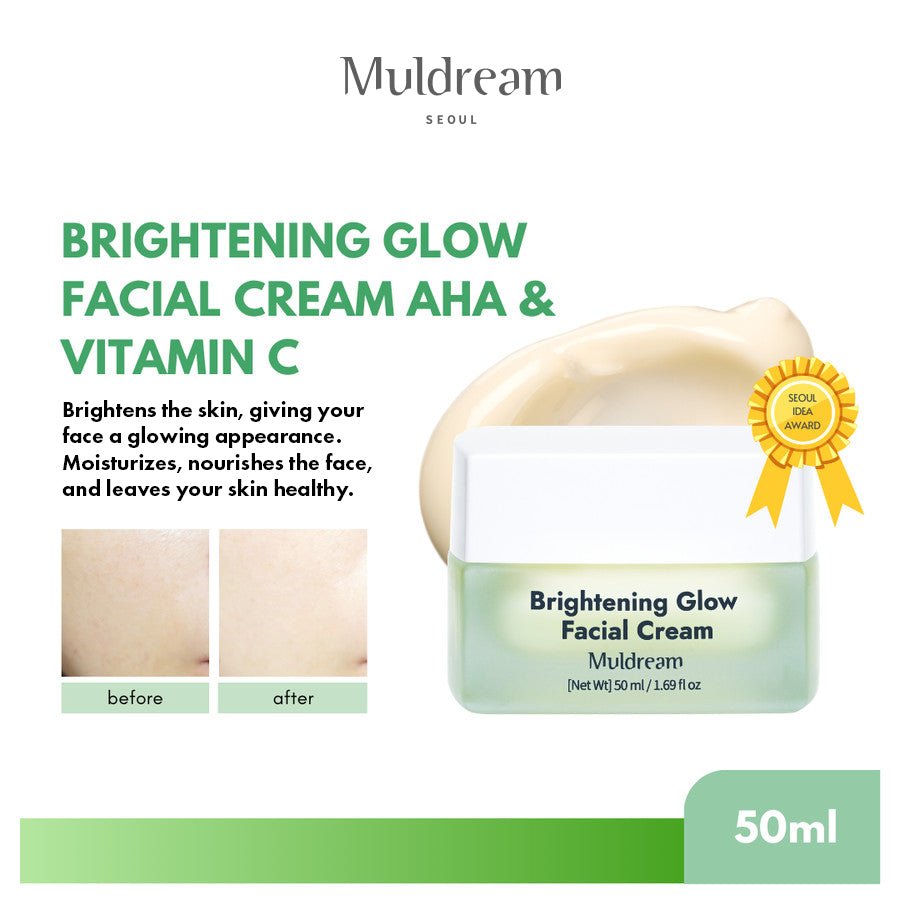 MuldreamMuldream Brightening Glow Facial Cream (AHA & Vitamin C) 50ml8809443285799