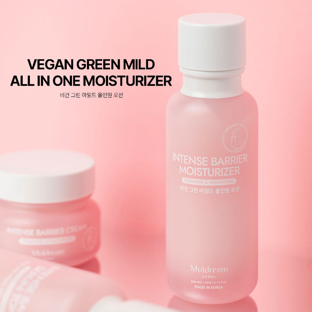 Muldream Vegan Green Mild All-in-One / Intense Barrier Moisturizer (Pink) 110ml